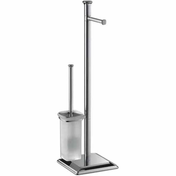 Стойка COLOMBO DESIGN PORTOFINO B3218 напольная с держателем туалетной бумаги и ершиком цвет хром B3218.CR