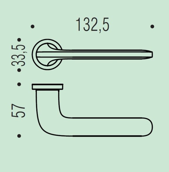 Дверная ручка Colombo Design ROBOQUATTRO ID41RSB/0 черная матовая