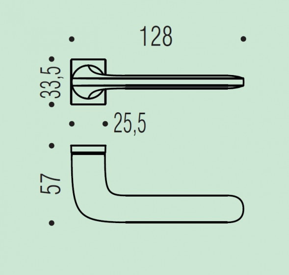 Дверная ручка Colombo Design ROBOQUATTRO ID51RSB/0 черная матовая