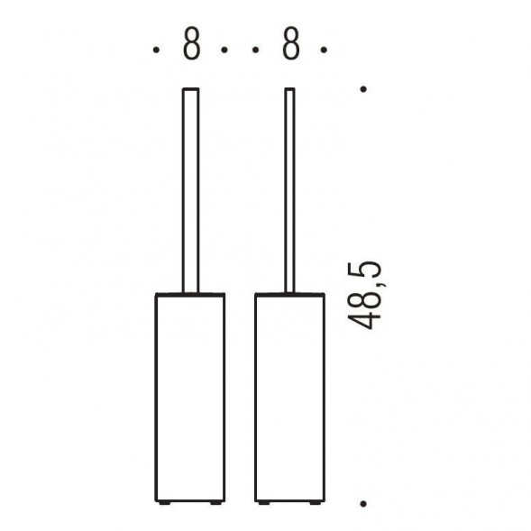 Ершик COLOMBO DESIGN LOOK B1626 напольный цвет хром B1626.CR