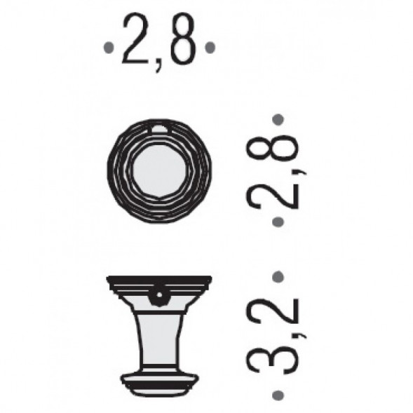 Крючок COLOMBO DESIGN HERMITAGE LC77.OA одинарный маленький цвет античная латунь