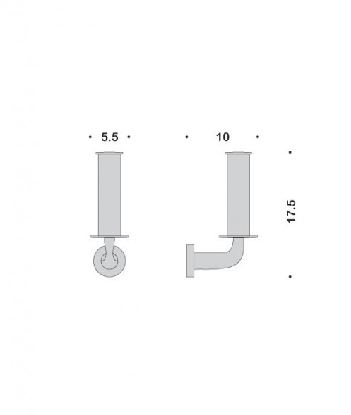 Держатель запасного рулона бумаги COLOMBO DESIGN BASIC B2790 настенный цвет хром B2790.CR