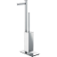 Стойка COLOMBO DESIGN UNITS B9107S.CR напольная с держателем туалетной бумаги и ершиком цвет хром B9107S.CR