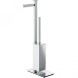 Стойка COLOMBO DESIGN UNITS B9107S.CR напольная с держателем туалетной бумаги и ершиком цвет хром B9107S.CR