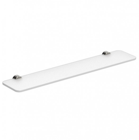 Полочка COLOMBO DESIGN PLUS W4916.HPS1 стеклянная цвет нержавеющая сталь