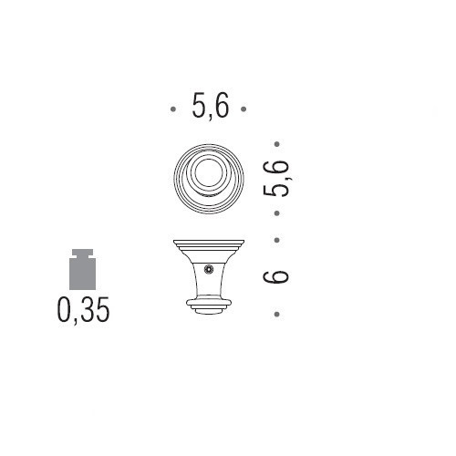 Крючок COLOMBO DESIGN HERMITAGE LC87.HPS одинарный большой цвет золото