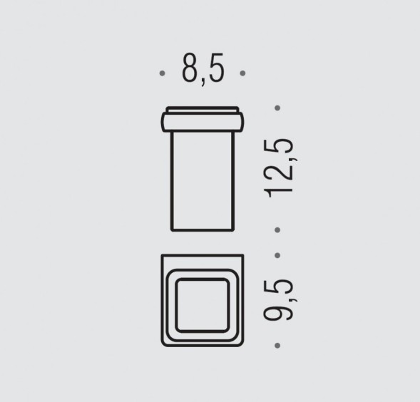 Стакан COLOMBO DESIGN LULU B6202 настенный цвет хром B6202.CR