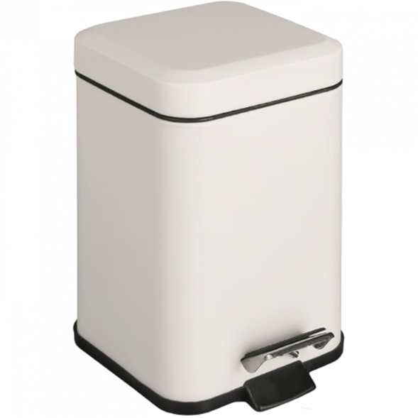 Ведро COLOMBO DESIGN COMPLEMENTI B9210.BM напольное с крышкой с педалью 3 л цвет белый матовый