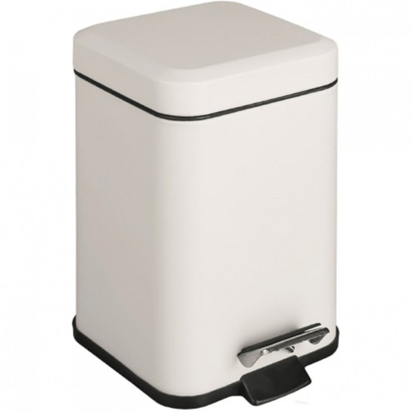 Ведро COLOMBO DESIGN COMPLEMENTI B9210.BM напольное с крышкой с педалью 3 л цвет белый матовый