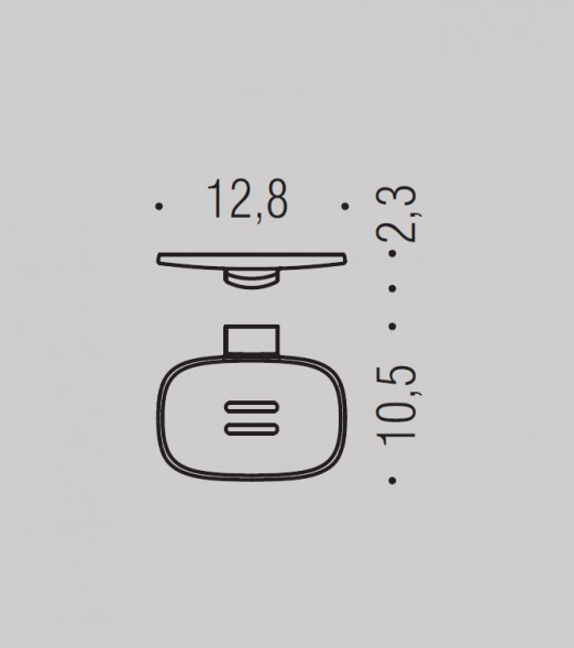 Мыльница COLOMBO DESIGN TRENTA B3001.NM настенная цвет черный матовый B3001.NM