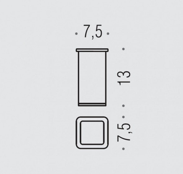Стакан COLOMBO DESIGN LULU B6241 настольный цвет хром B6241.CR
