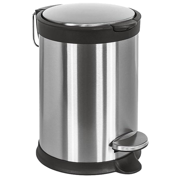 Ведро COLOMBO DESIGN COMPLEMENTI B9212 напольное с крышкой с педалью 3 л цвет нержавеющая сталь B9212.IS