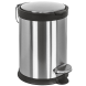 Ведро COLOMBO DESIGN COMPLEMENTI B9212 напольное с крышкой с педалью 3 л цвет нержавеющая сталь B9212.IS