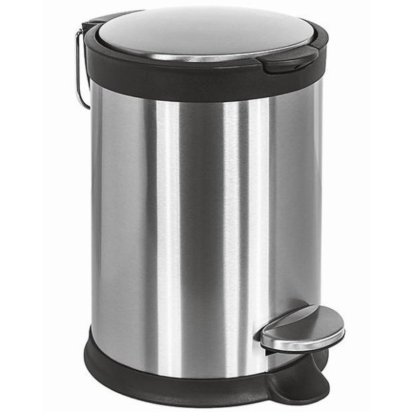 Ведро COLOMBO DESIGN COMPLEMENTI B9212 напольное с крышкой с педалью 3 л цвет нержавеющая сталь B9212.IS