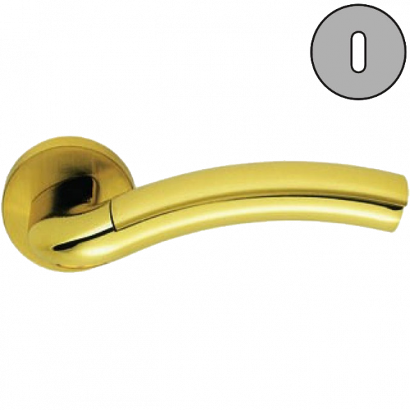 Дверная ручка Colombo MILLA LC31R золото/золото матовое LC31R.OL/OM