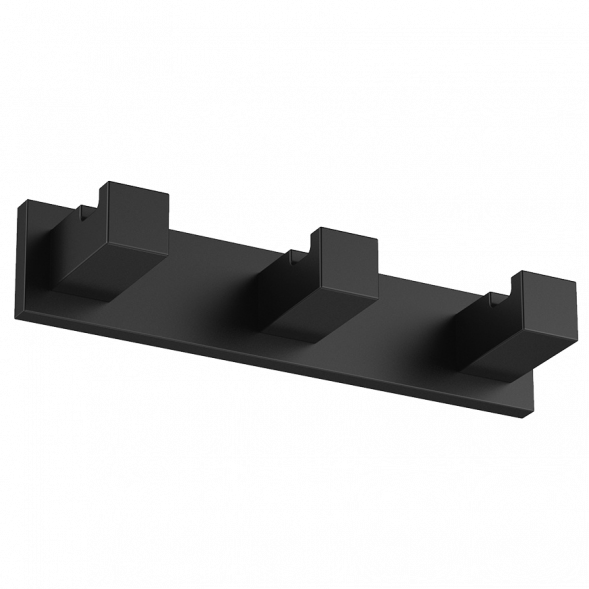 Крючок COLOMBO DESIGN LOOK LC37.NM тройной цвет черный матовый