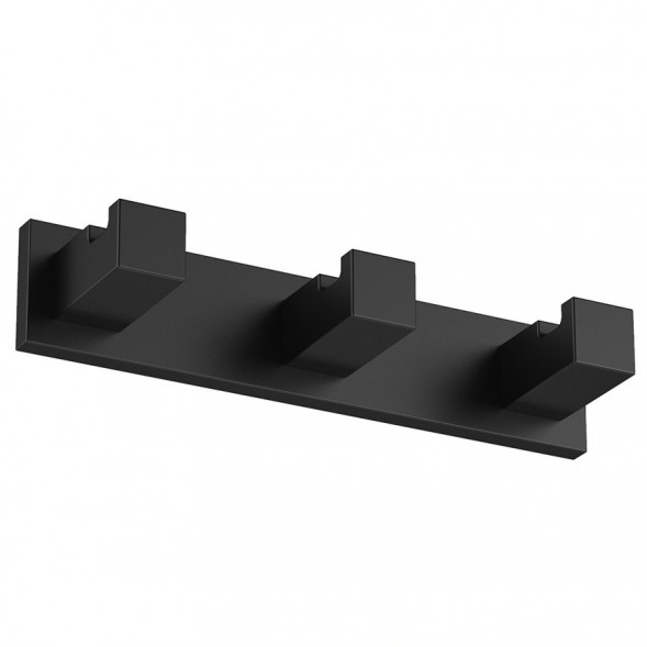 Крючок COLOMBO DESIGN LOOK LC37.NM тройной цвет черный матовый