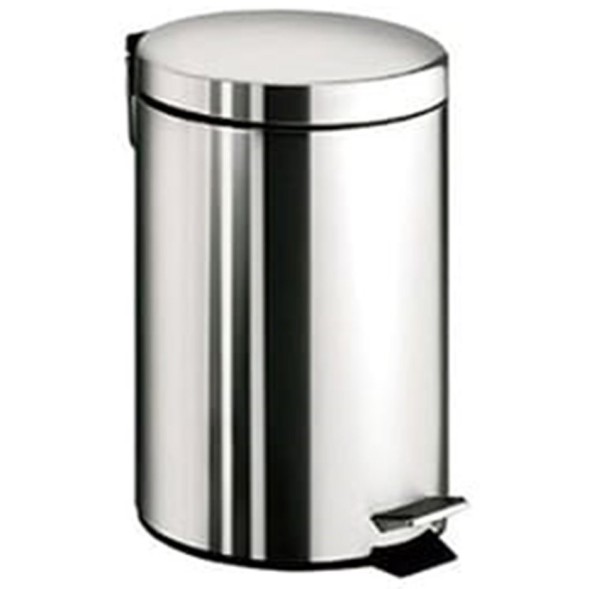 Ведро COLOMBO DESIGN COMPLEMENTI B9962 напольное с крышкой с педалью 3 л цвет нержавеющая сталь B9962.CR