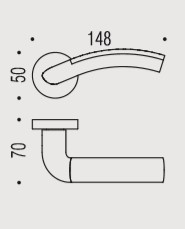 Дверная ручка Colombo MILLA LC31RSB золото/золото матовое CD41RSB.OL/OM
