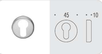 Накладка под цилиндр Colombo Rosetta CD63 GB белый матовый