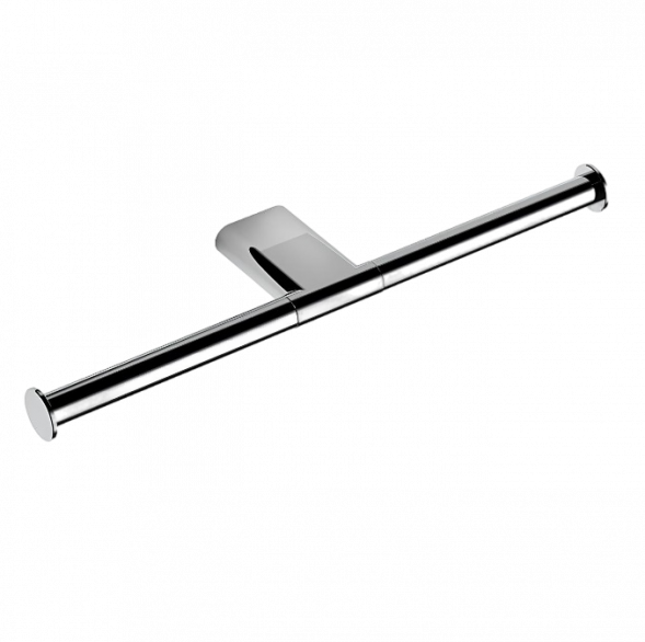 Держатель туалетной бумаги COLOMBO DESIGN MINI B4090 двойной без крышки цвет хром B4090.CR