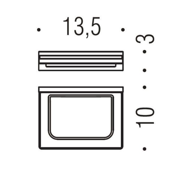 Мыльница COLOMBO DESIGN LOOK B1601 настенная цвет хром B1601.CR
