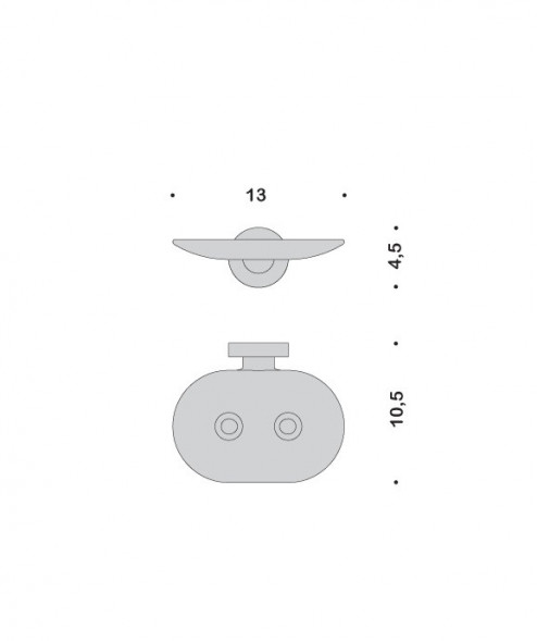 Мыльница COLOMBO DESIGN BASIC B2781 настенная несъемная цвет хром B2781.CR