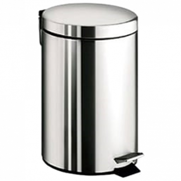 Ведро COLOMBO DESIGN COMPLEMENTI B9968 напольное с крышкой с педалью 5 л цвет нержавеющая сталь B9968.IL