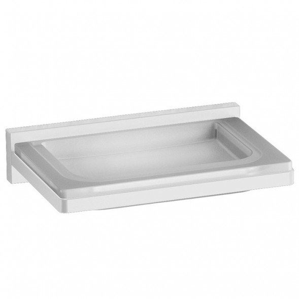 Мыльница COLOMBO DESIGN LOOK B1601.BM настенная цвет белый матовый B1601.BM