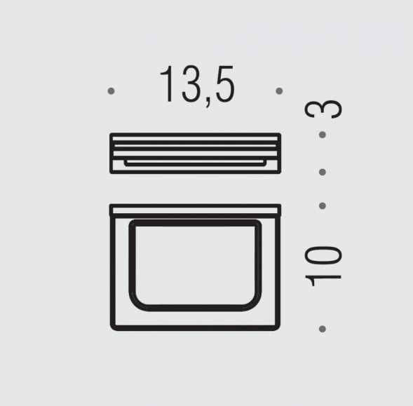 Мыльница COLOMBO DESIGN LOOK B1601.BM настенная цвет белый матовый B1601.BM