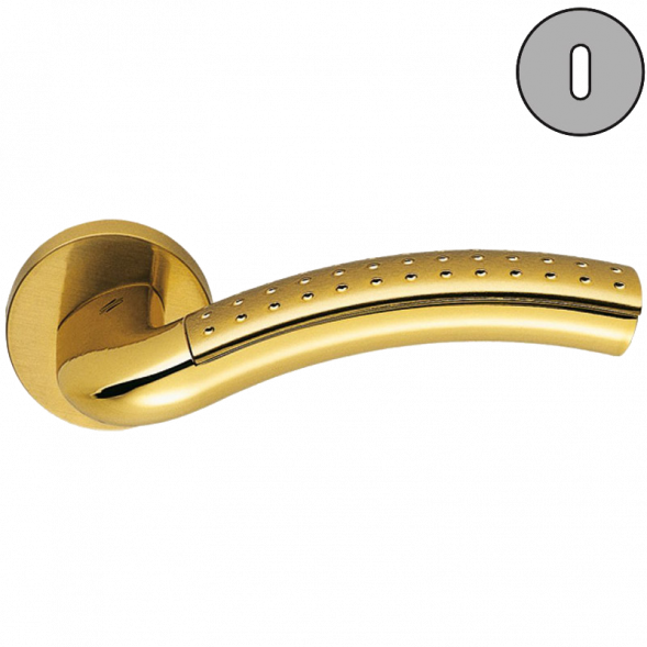 Дверная ручка Colombo MILLA LC41R золото/золото матовое LC41R.OL/OM