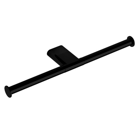 Держатель туалетной бумаги COLOMBO DESIGN MINI B4090.NM двойной без крышки цвет черный матовый B4090.NM