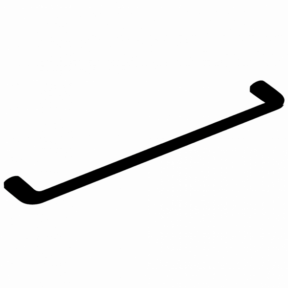 Полотенцедержатель COLOMBO DESIGN TRENTA B3010.NM широкий цвет черный матовый