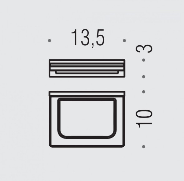 Мыльница COLOMBO DESIGN LOOK B1601.NM настенная цвет черный матовый B1601.NM