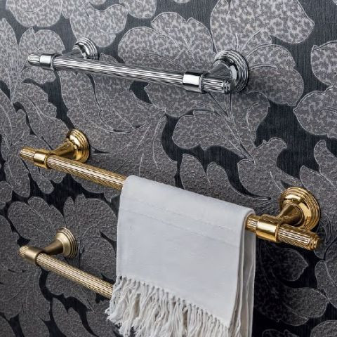 Полотенцедержатель COLOMBO DESIGN HERMITAGE B3309.HPS широкий цвет золото