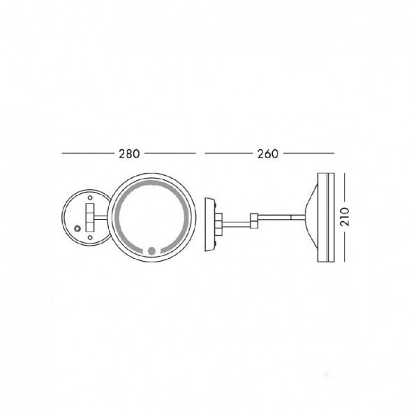 Косметическое зеркало Colombo Hotel Collection - B9966 цвет B9966
