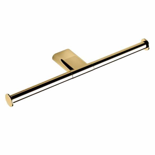 Держатель туалетной бумаги COLOMBO DESIGN MINI B4090.OM двойной без крышки цвет золото матовое B4090.OM