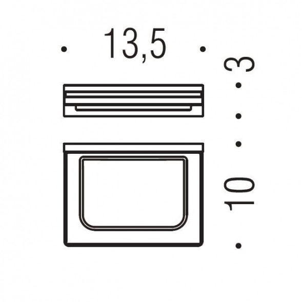 Мыльница COLOMBO DESIGN LOOK B1601.OM настенная цвет золото матовое B1601.OM