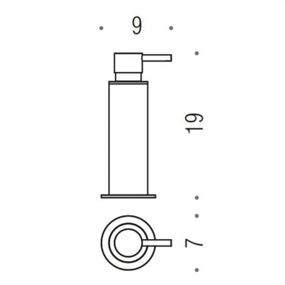 Дозатор COLOMBO DESIGN MINI B9342 настенный цвет хром B9342.CM