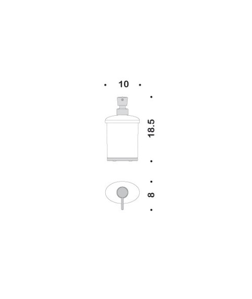 Дозатор COLOMBO DESIGN LAND B9319 настольный цвет хром B9319.CR