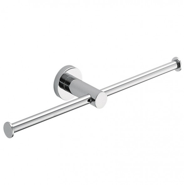 Держатель туалетной бумаги COLOMBO DESIGN PLUS W4990 двойной без крышки цвет хром W4990.CR