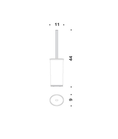 Ершик COLOMBO DESIGN LAND B2806 напольный цвет хром B2806.CR