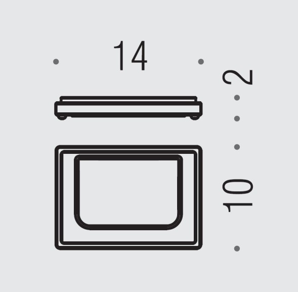 Мыльница COLOMBO DESIGN LOOK B1640.BM настольная цвет белый матовый