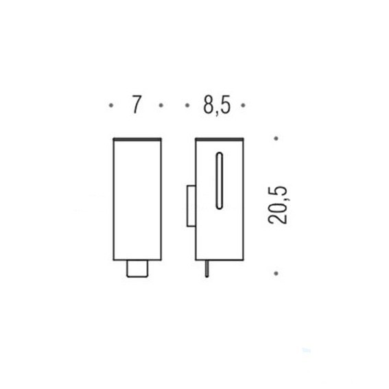 Дозатор COLOMBO DESIGN CONTRACT B9986N настенный цвет хром B9986N.CR