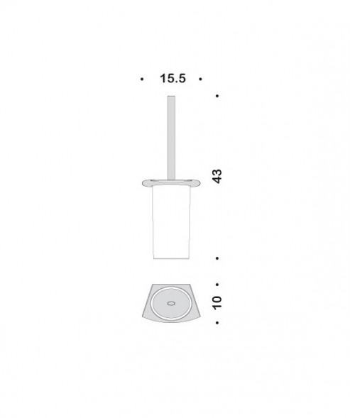 Ершик COLOMBO DESIGN LAND B2807 настенный цвет хром B2807.CR