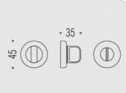 Фиксатор сантехнический Colombo Rosetta CD69 BZGG белый матовый CD69BZGG.BI