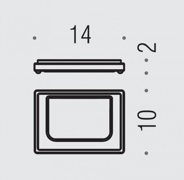 Мыльница COLOMBO DESIGN LOOK B1640.NM настольная цвет черный матовый