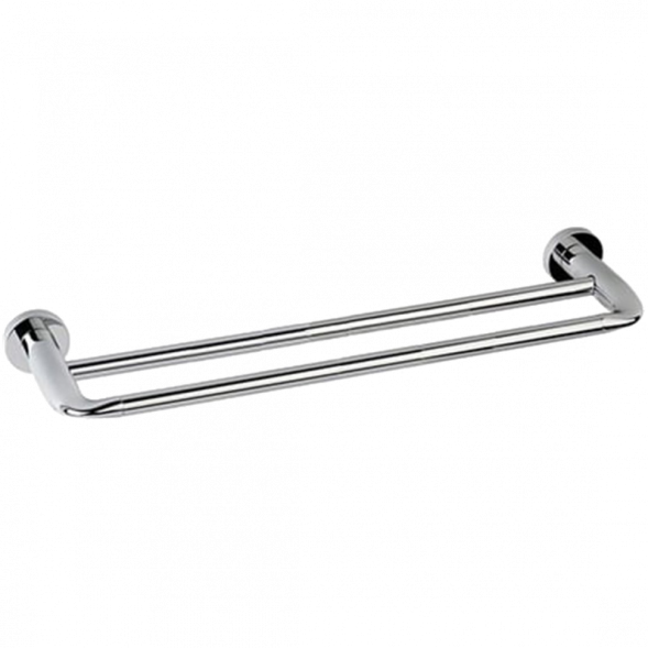 Полотенцедержатель COLOMBO DESIGN BASIC B2788 широкий двойной цвет хром B2788.CR