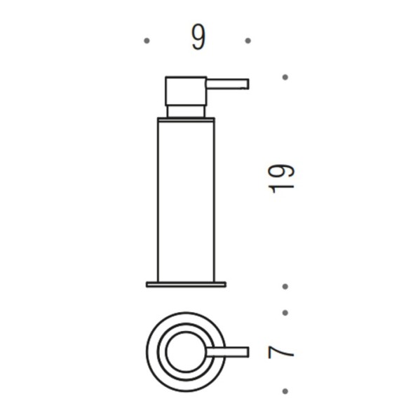 Дозатор COLOMBO DESIGN MINI B9342.OM настенный цвет золото матовое B9342.OM
