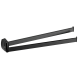Полотенцедержатель COLOMBO DESIGN TRENTA B3012.NM двойной цвет черный матовый